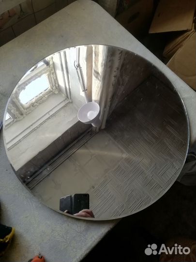 Зеркало настенное круглое СССР 50см
