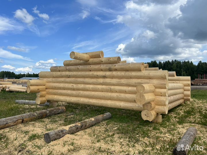 Сруб бани 5 на 5 в чашу