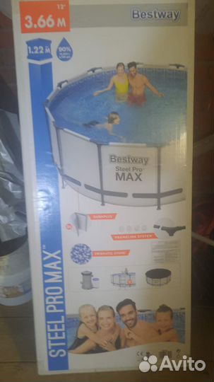 Каркасный бассейн Bestway Steel promax 366х122 бу