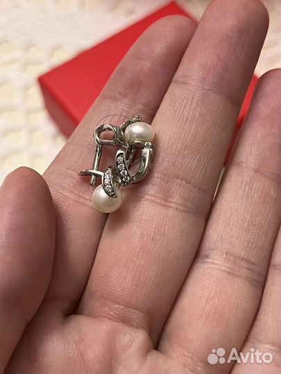 Серьги серебро