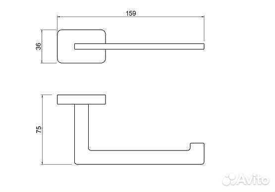 Держатель туалетной бумаги Aquatek Либра AQ4308CR хром