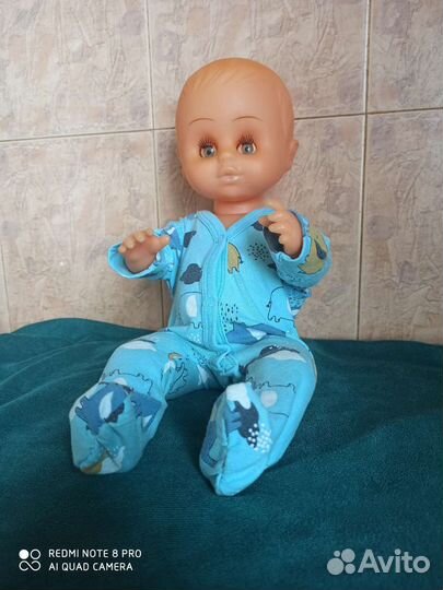 Кукла пупс 37см резиновый. СССР