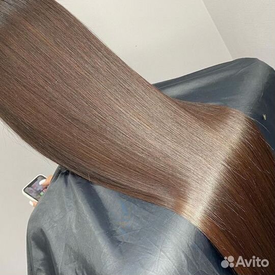 Кератиновое выпрямление волос