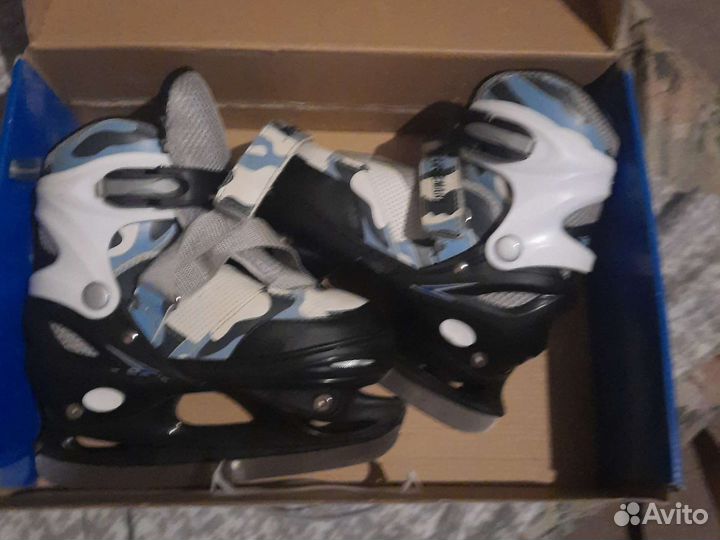 Коньки детские раздвижные 35 38