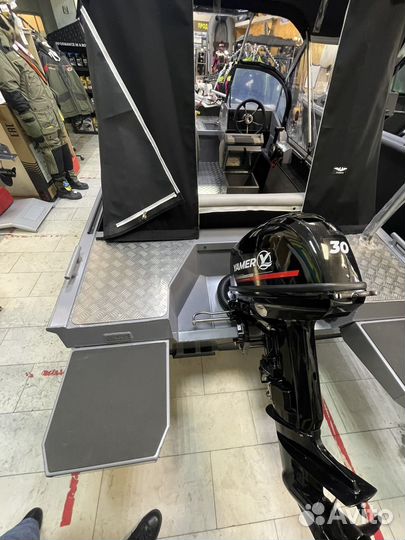 Лодка волжанка 44 фиш с мотором Yamer 30 FES