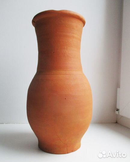 Крынка махотка старинная, высота 26 см