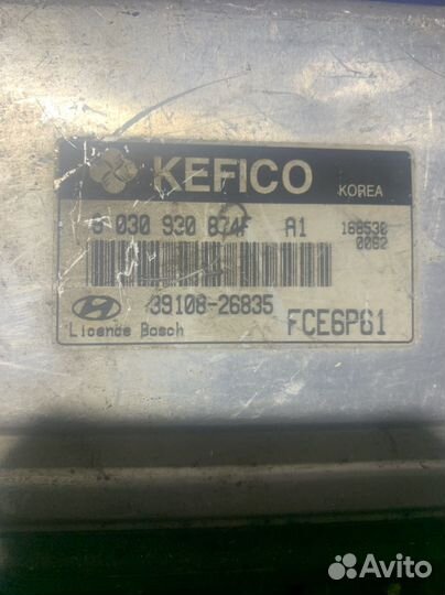 Блок управлени двигателем hyundai matrix