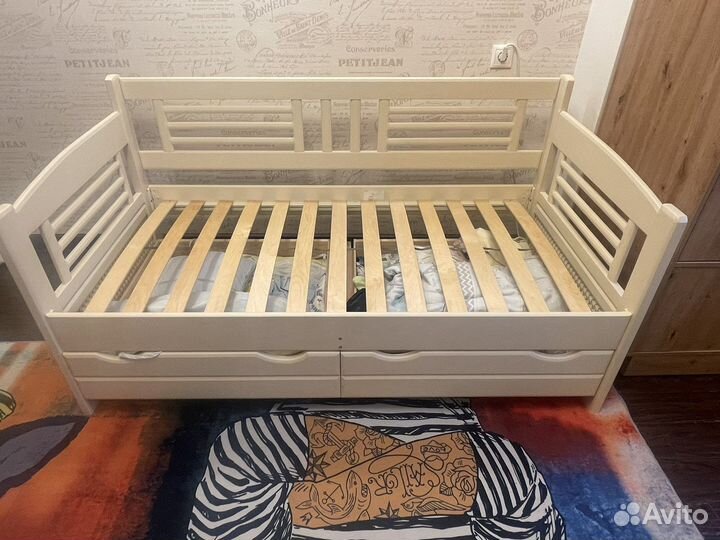 Детская кровать из массива бука 166x85