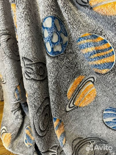 Светящийся плед 120х200, для детей, на кровать