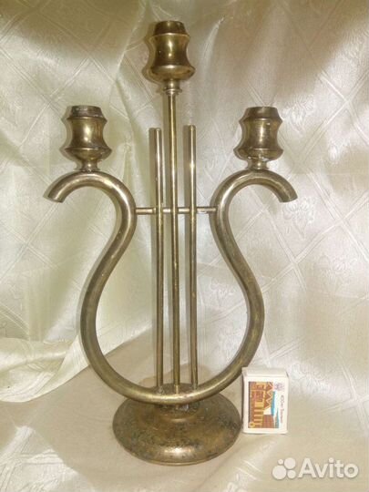 Подсвечник. Канделябр. СССР. Латунь