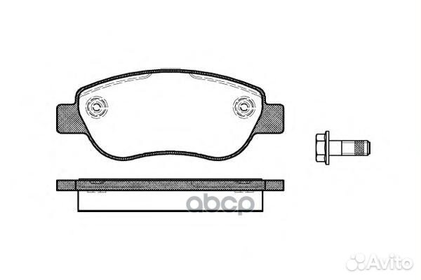Колодки тормозные renault megane 03- перед. 106