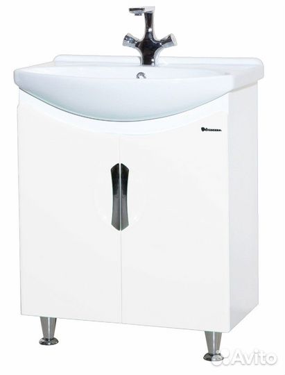 Тумба с раковиной Bellezza Лагуна 65 Белый