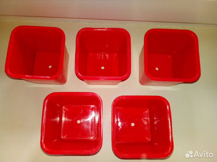 Горшочки для рассады со съемным дном многоразовые