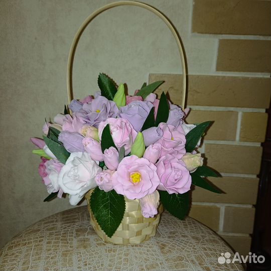 Букет мыльных цветов