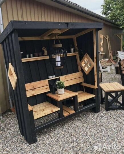 Беседка садовая из дерева