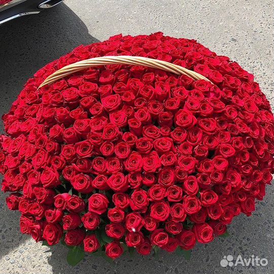 Корзина с цветами 014