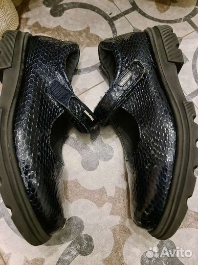 Pablosky туфли и полуботинки синие для девочки 34