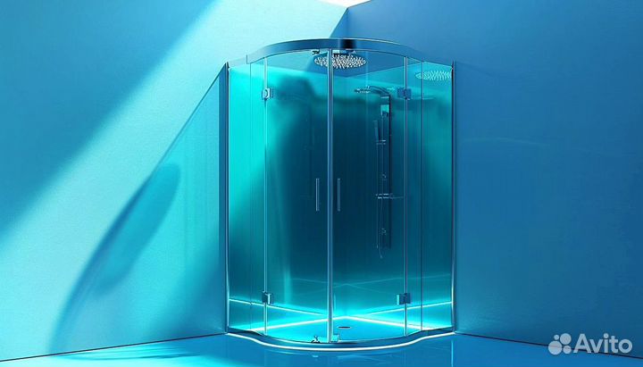 Стеклянная душевая кабина