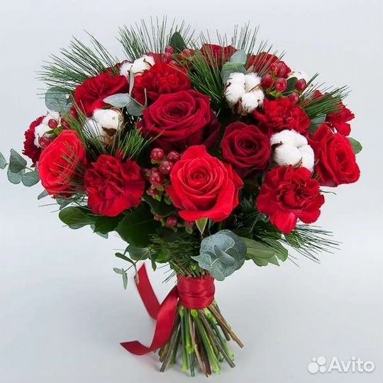 Цветы розы букет