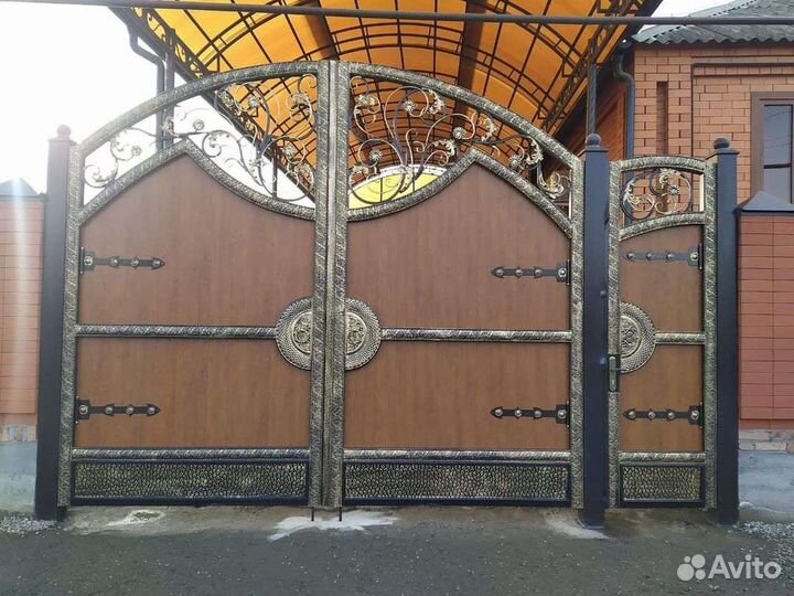 Ворота кованые под ключ
