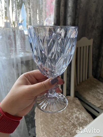 Бокалы цветные фужеры набор 6шт