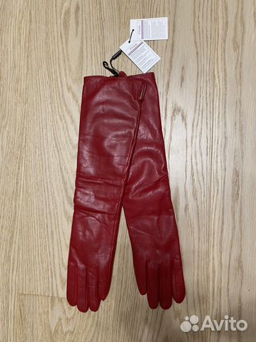 Перчатки женские кожаные