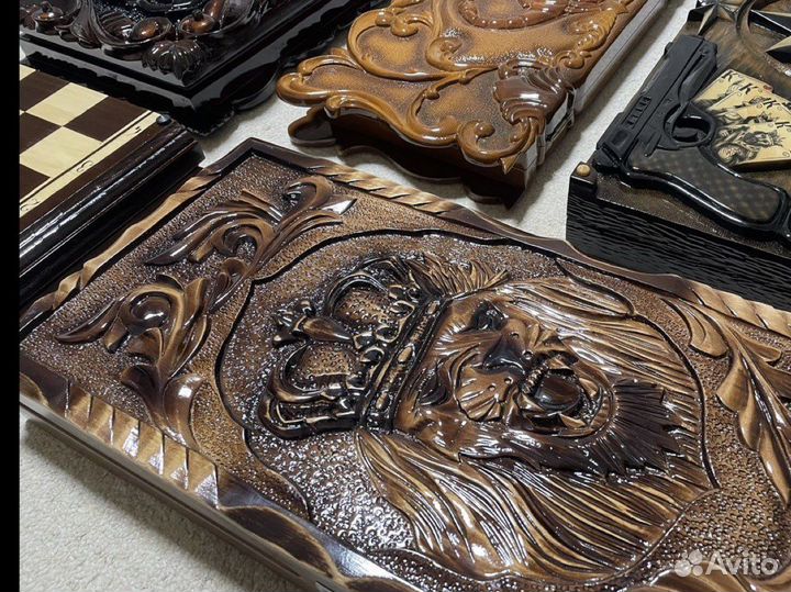 Нарды резные ручной работы новые