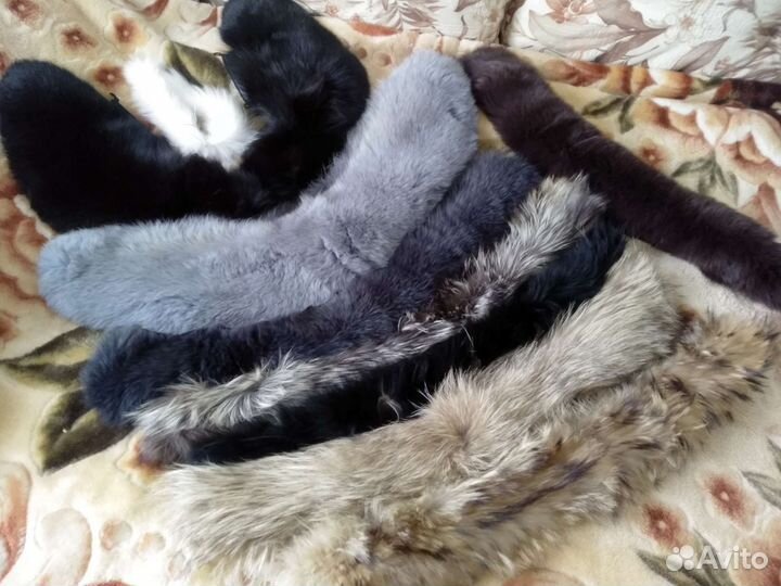 Воротники лиса,песец, чернобурка,енот