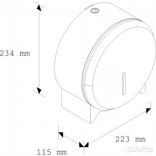 Диспенсер туалетной бумаги Merida Stella mini