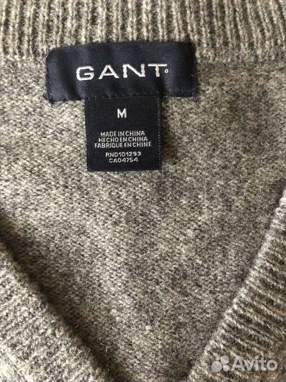 Пуловер джемпер свитер шерстяной gant size M