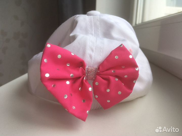 Две бейсболки для девочки, размер 50 (2-3 года)