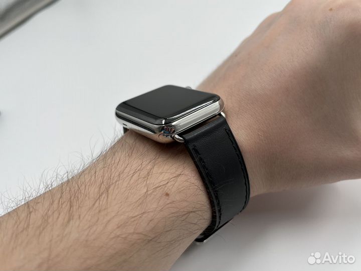 Кожаный ремешок Apple Watch (Hermes)