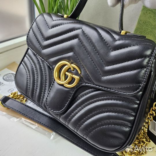 Сумка новая Gucci GG Marmont чёрная