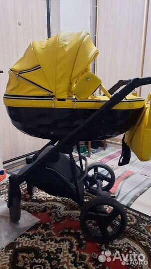 Коляска 2 в 1 эко кожа