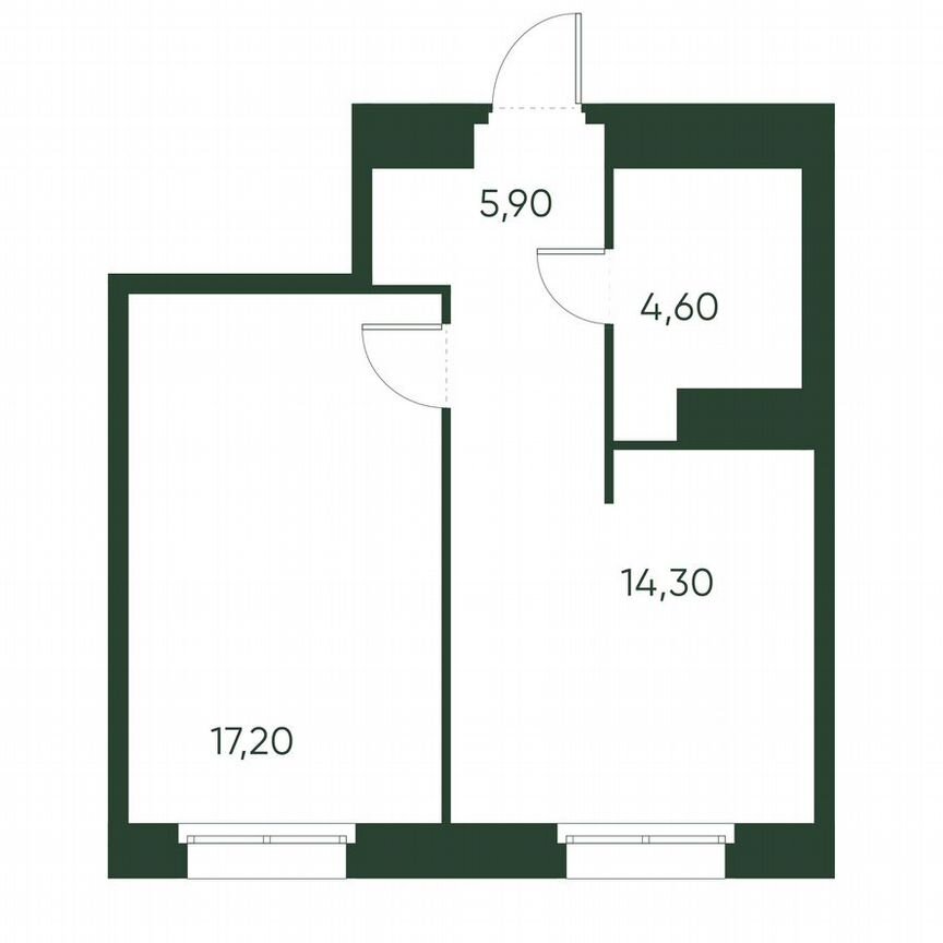 1-к. квартира, 42 м², 3/10 эт.