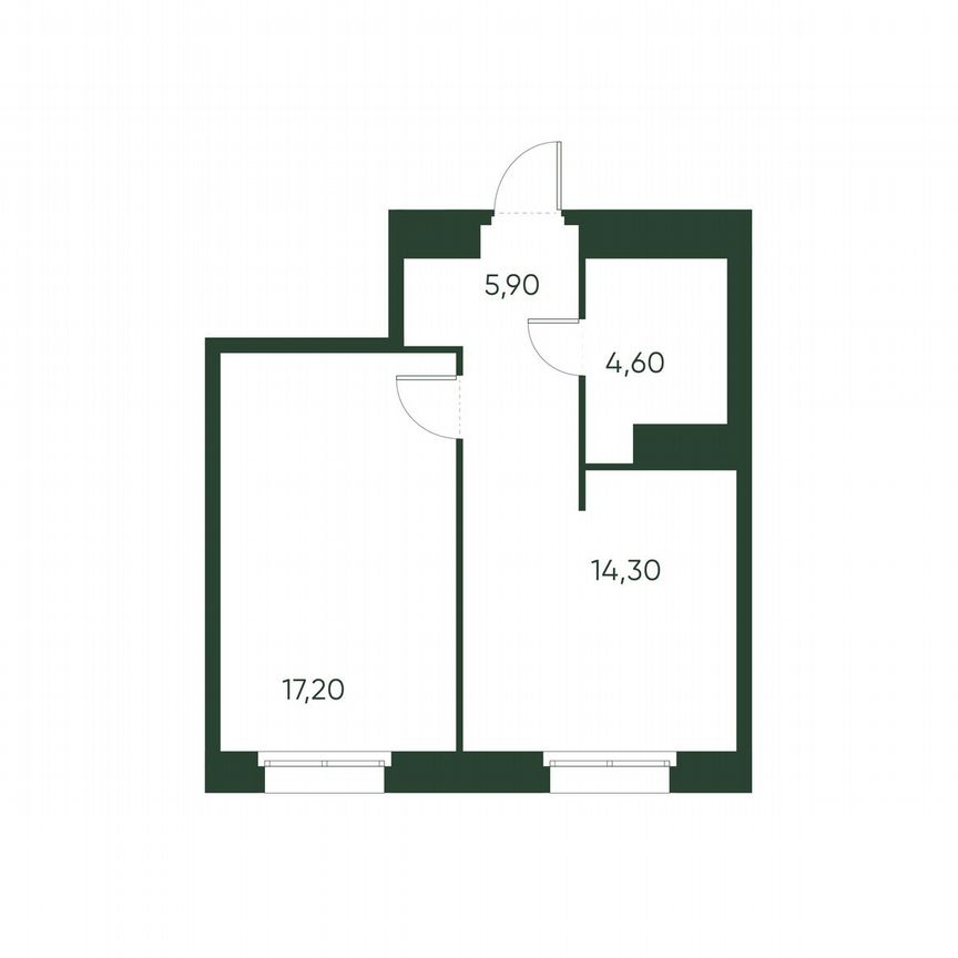 1-к. квартира, 42 м², 3/10 эт.