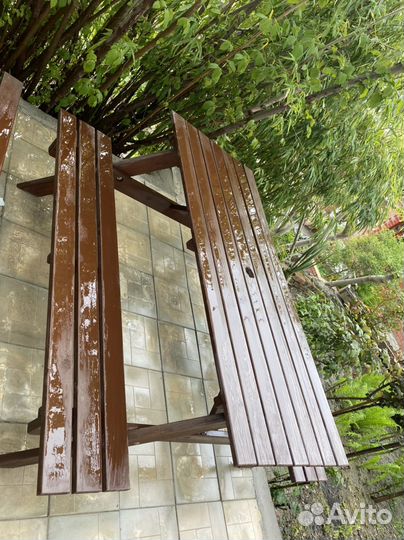 Садовый стол и стулья бу