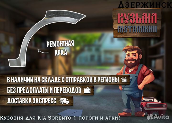 Арки кузовные Киа Соренто 1