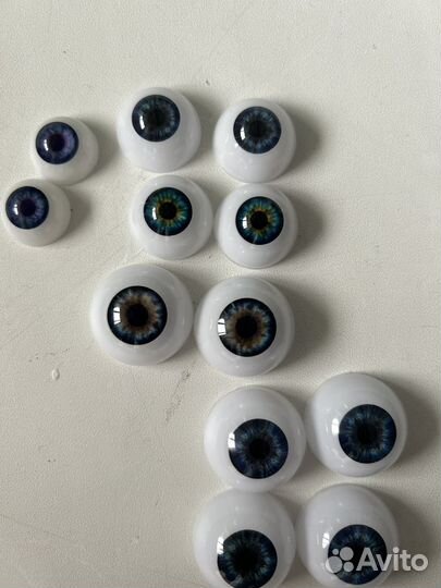 Глаза акриловые для кукол 22, 20, 16