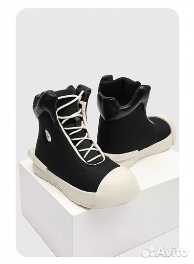 Кеды зимние дутые Rick Owens