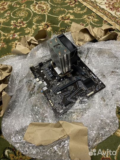 Комплект core i3 10105F+плата h510m h+кулер