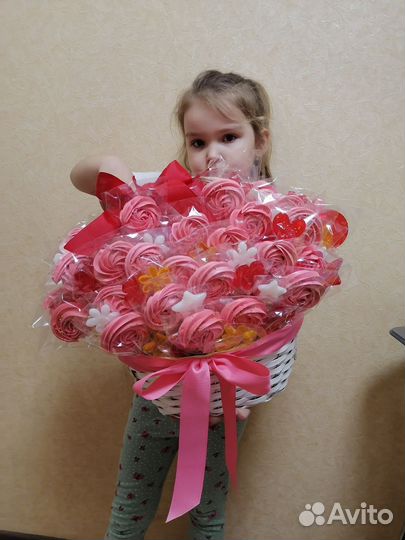 Съедобные букеты безе