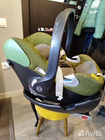 Автокресло автолюлька cybex aton + база в подарок
