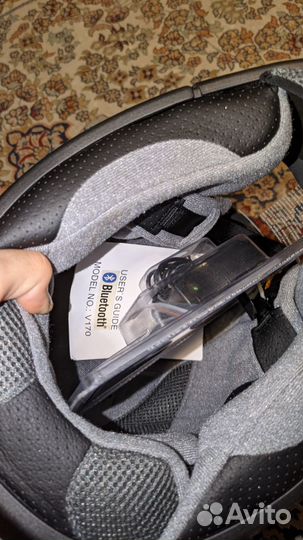 Мотошлем CAN ECE/R 22.05 с блютузом