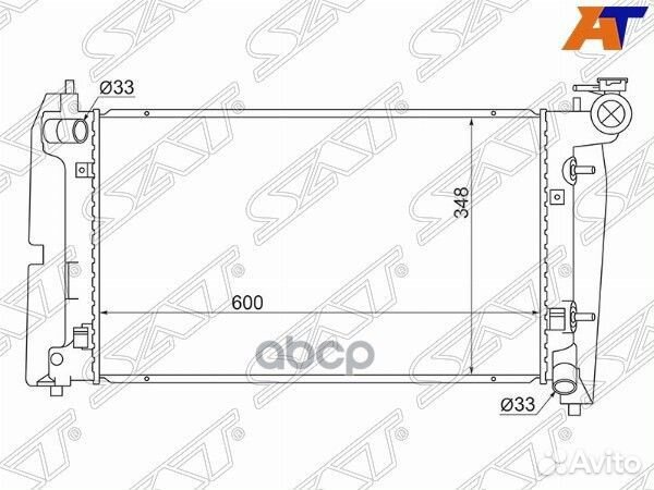 Радиатор Toyota Corolla (E120) 00-07 / Corolla