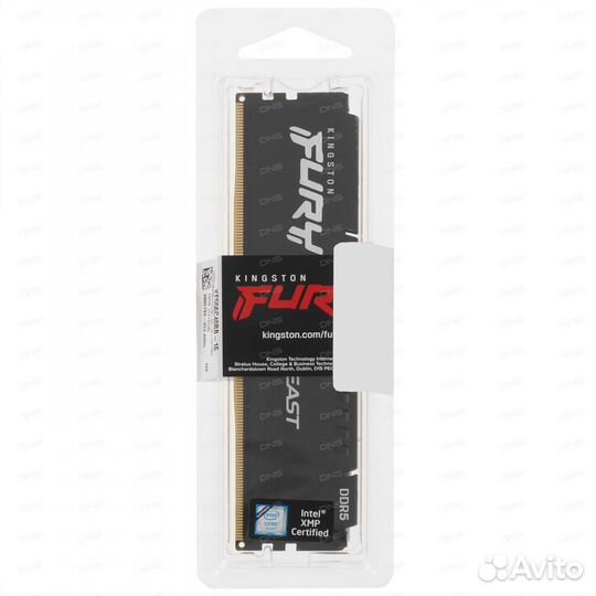 Оперативная память Kingston fury Beast Black DDR 5