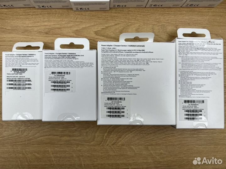 Сзу Samsung Type-C 25W, 45W, 65W (Оригинальные)