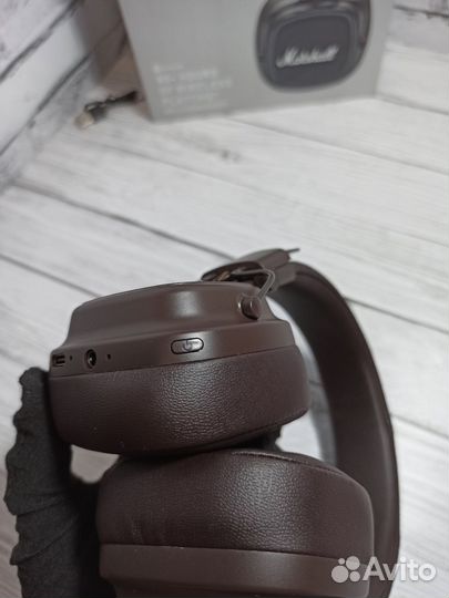 Беспроводные наушники Marshall major IV Коричневые
