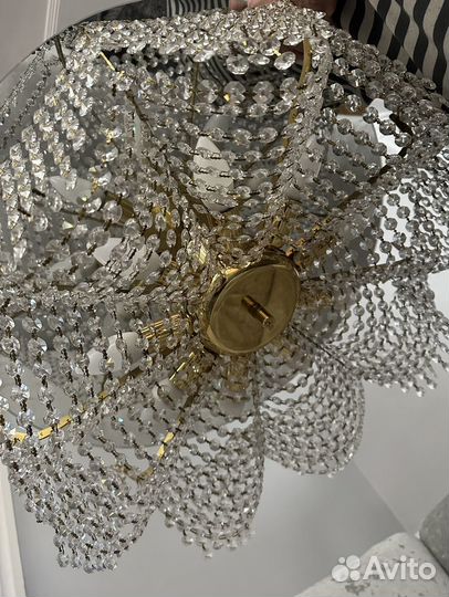 Люстра хрустальная чехия бу