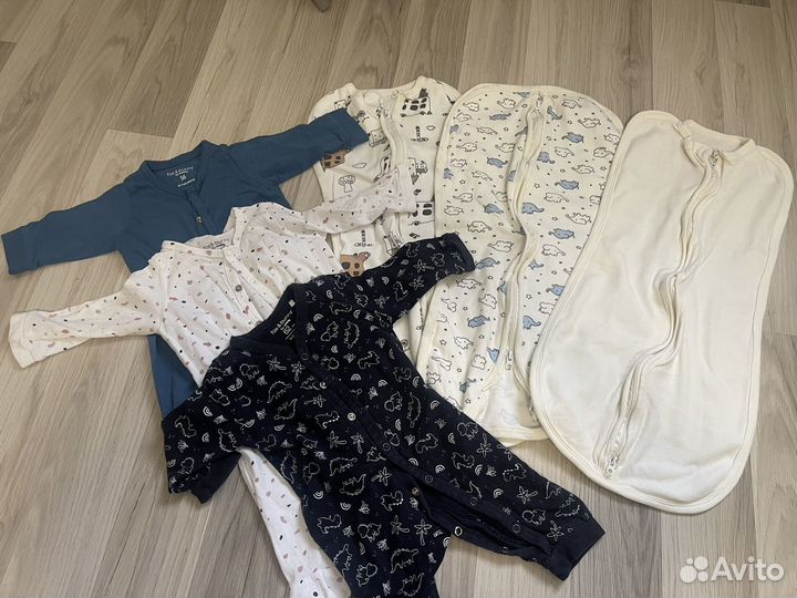 Кокон для свободного пеленания, боди